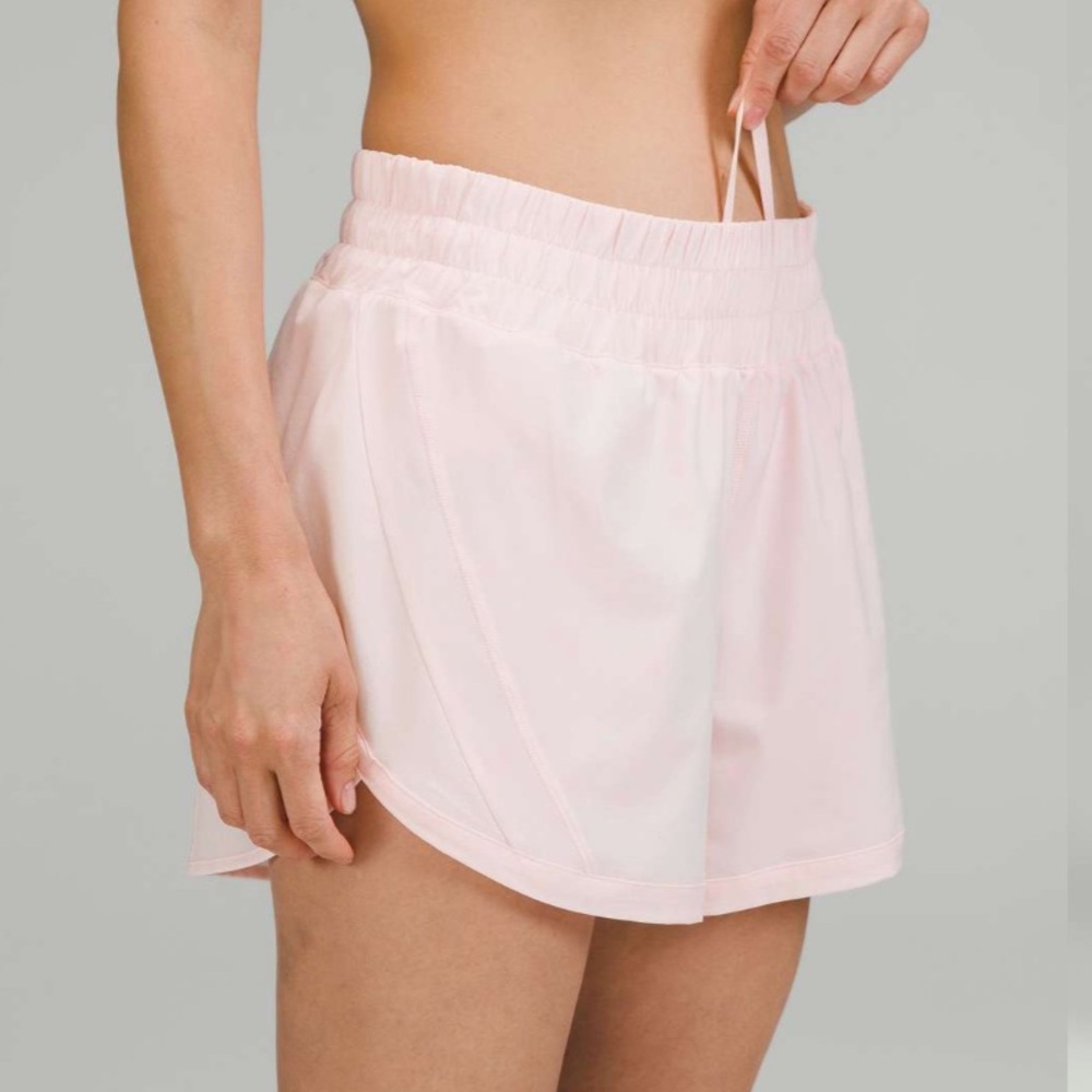 Lululemon Track That Mid-Rise Lined Short 5" - Strawberry Milkshake - Size 4